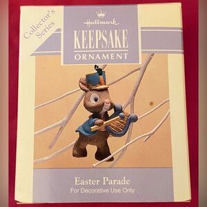 Easter Hallmark Keepsake Ornament 1993 Easter Parade Bunny Marching 2nd inSeries